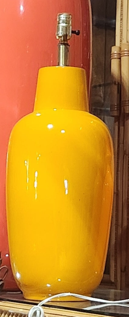 Vintage Mandarin Ceramic Lamp with Shade