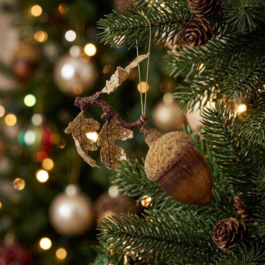 Oak & Acorn Ornament