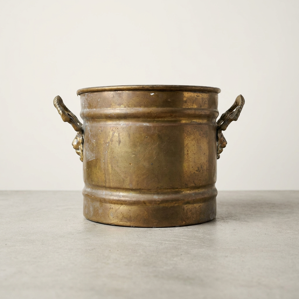 Vintage Lion Head Jardiniere