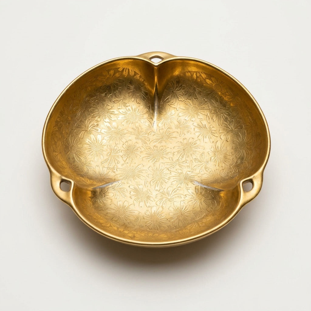 Vintage Gold Candy Dish