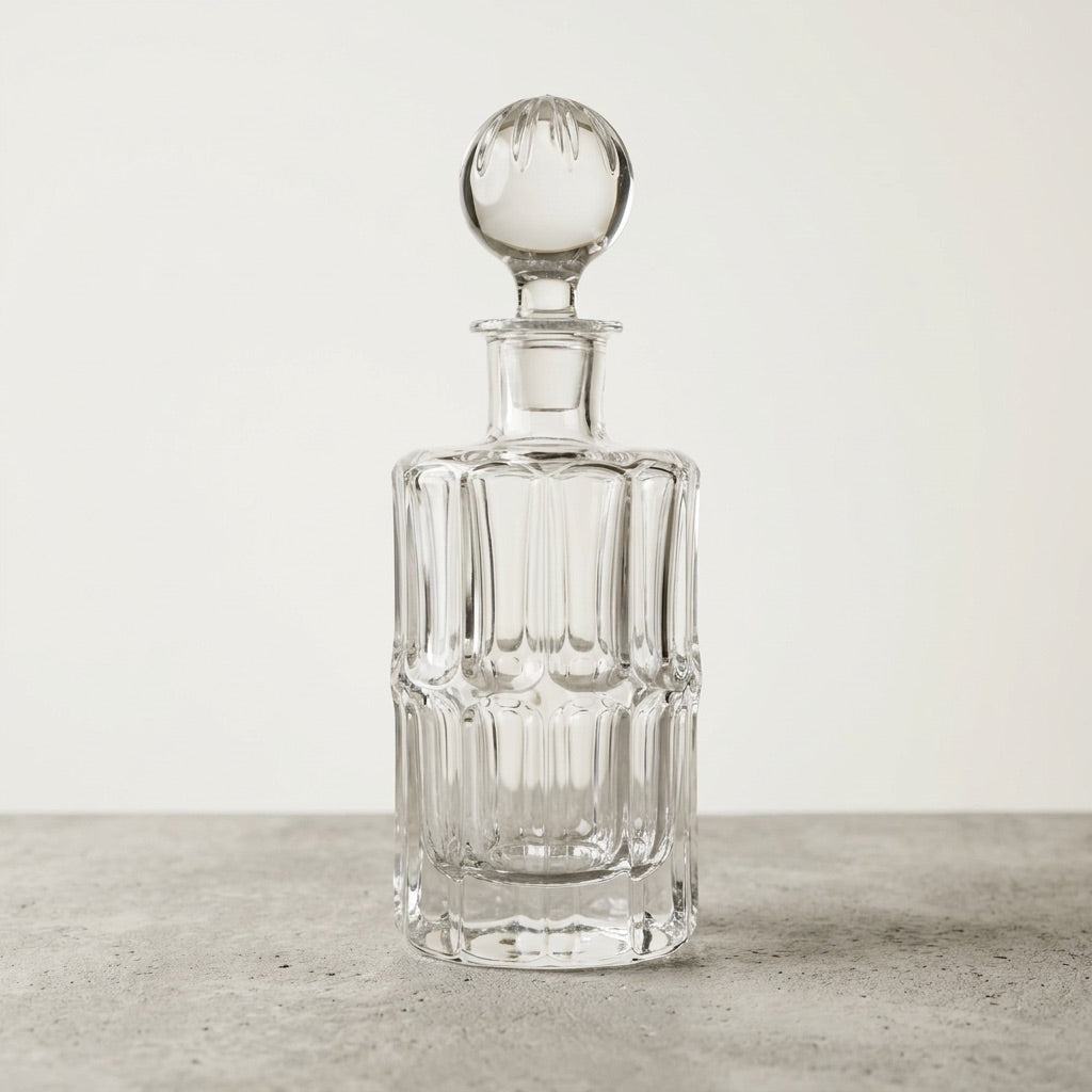 Tall Vintage Crystal Decanter