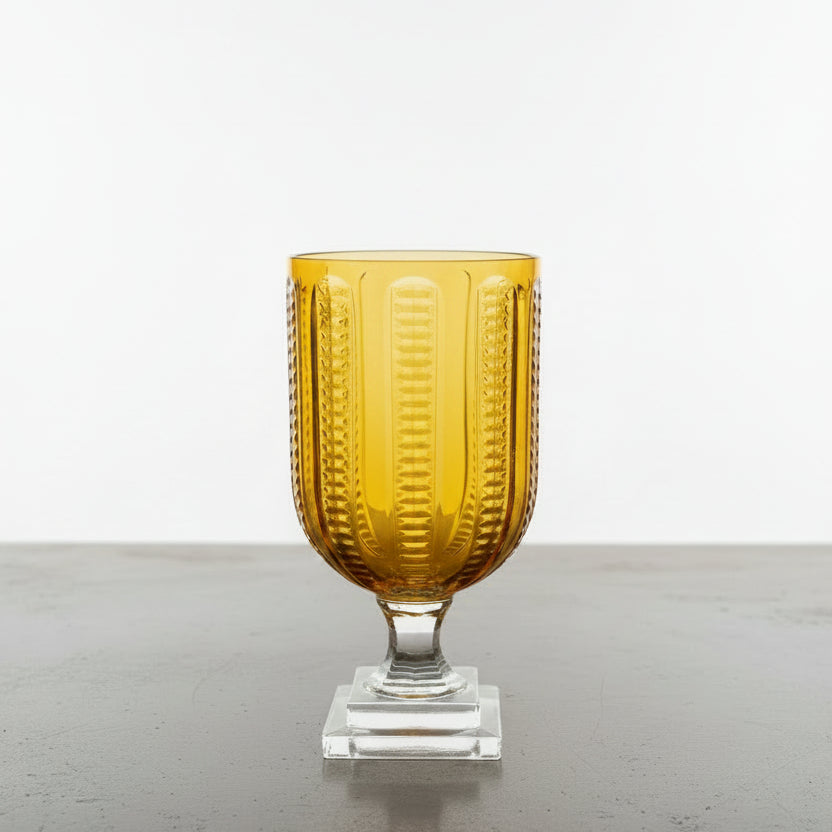 Gold Ribbed Lip Cut Hurricane