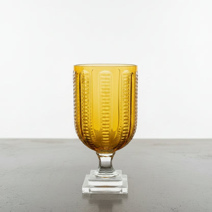 Gold Ribbed Lip Cut Hurricane