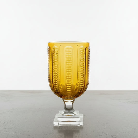 Gold Ribbed Lip Cut Hurricane