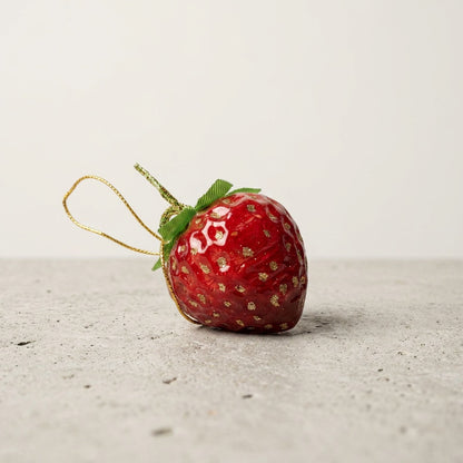 Tiny Strawberry Ornament