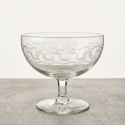 Vintage Optical Etched Sherbets