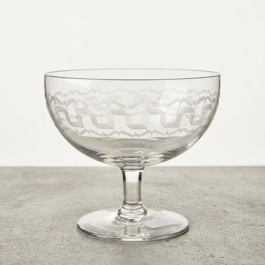 Vintage Optical Etched Sherbets