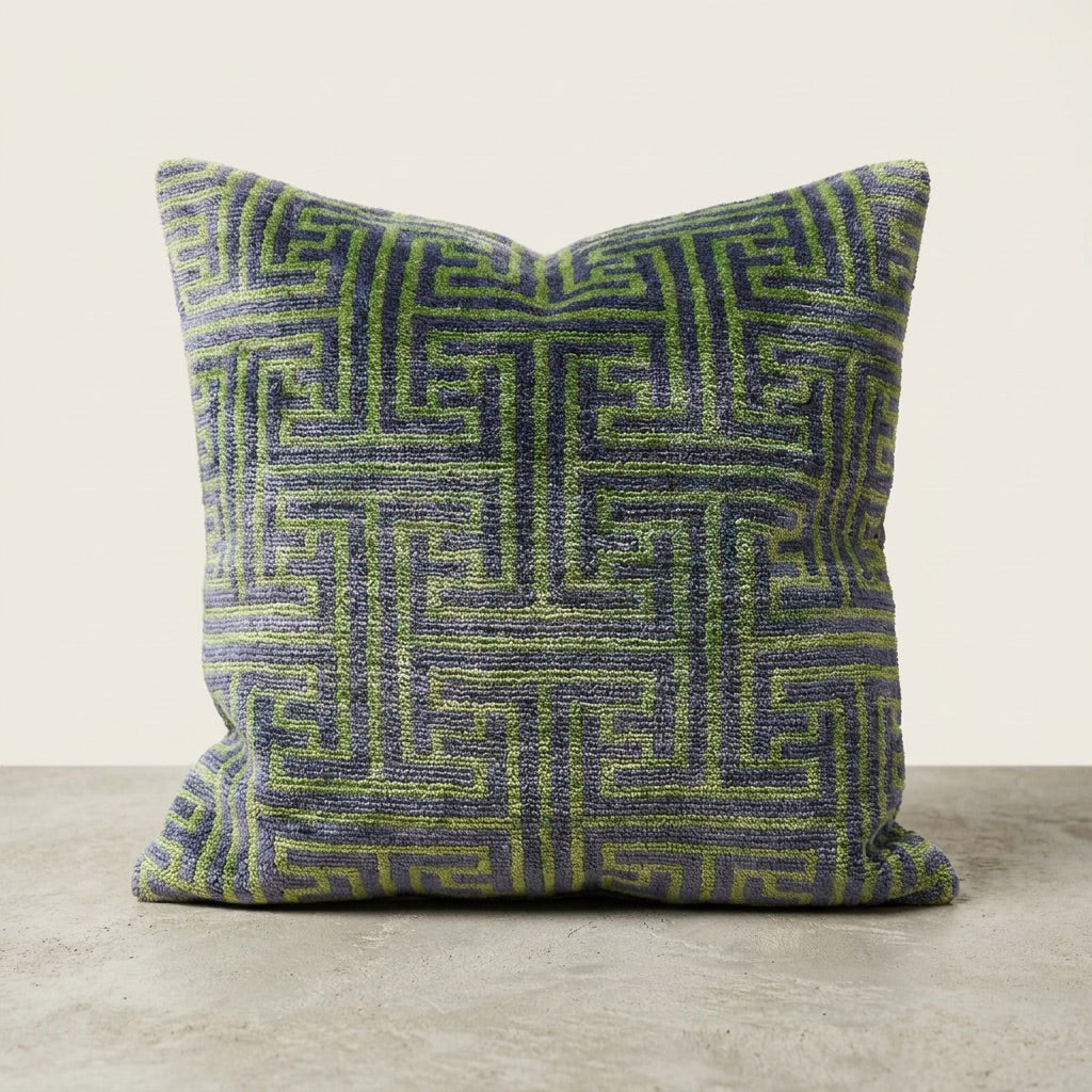 Yungdu A Green & Blue Pillow