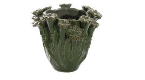 Ceramic Cachepot with Flowers