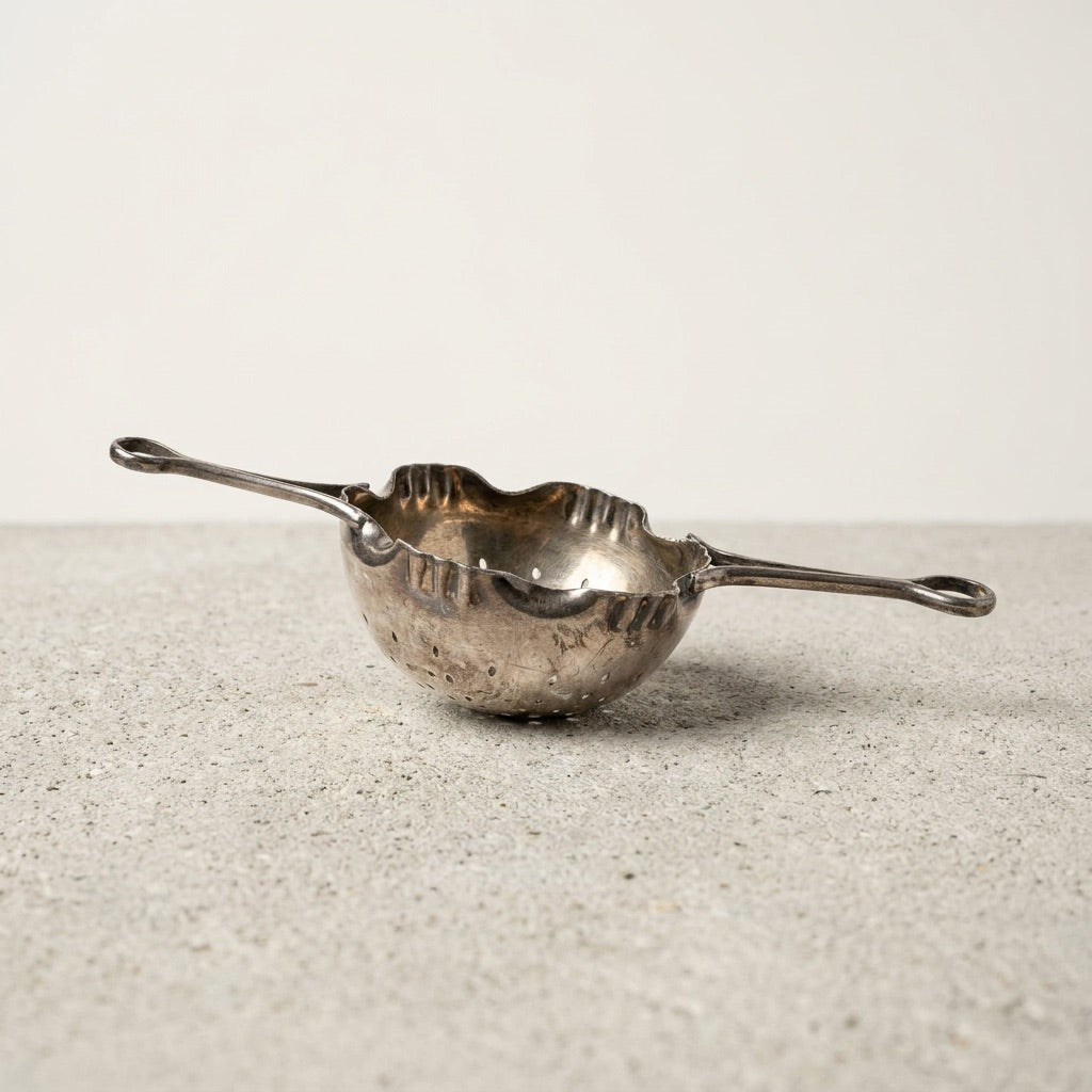 Antique Silver Tea Strainer