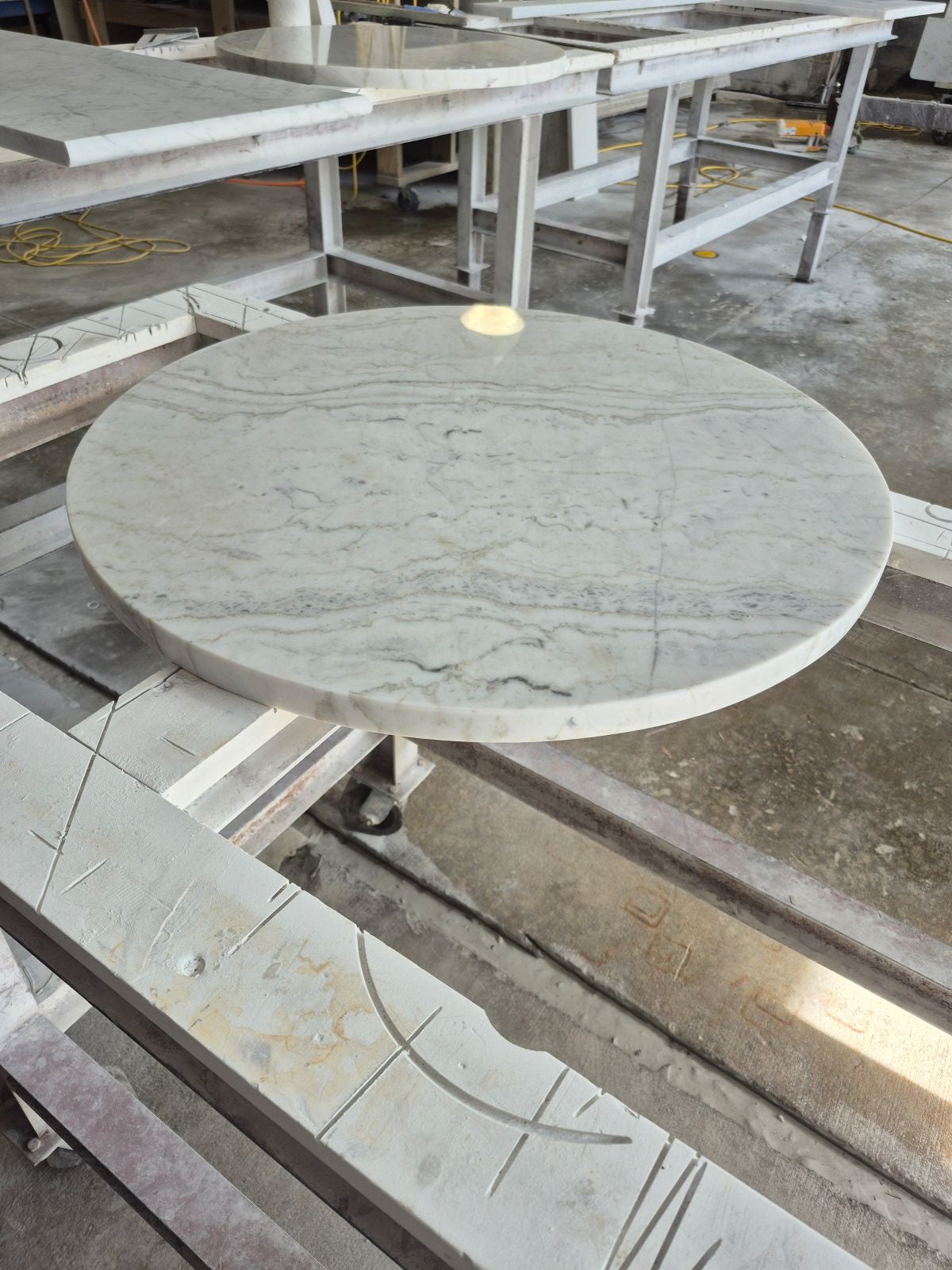 Marble Top for Visto Iron Table Base