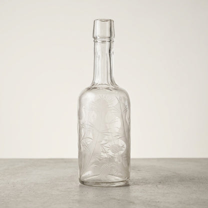 Antique Etched Pineapple Decanter