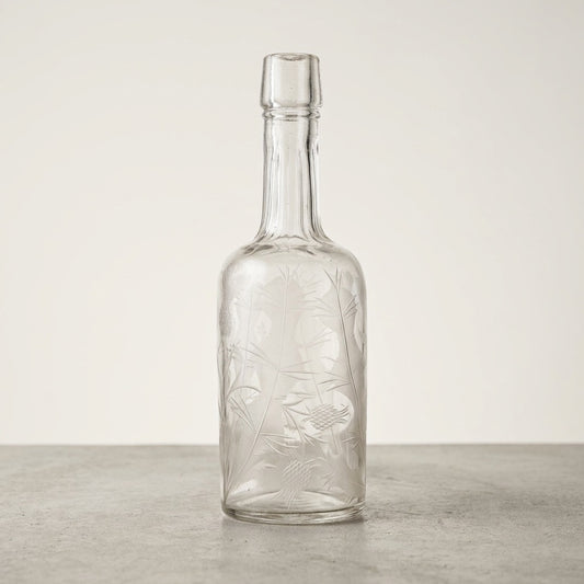 Antique Etched Pineapple Decanter