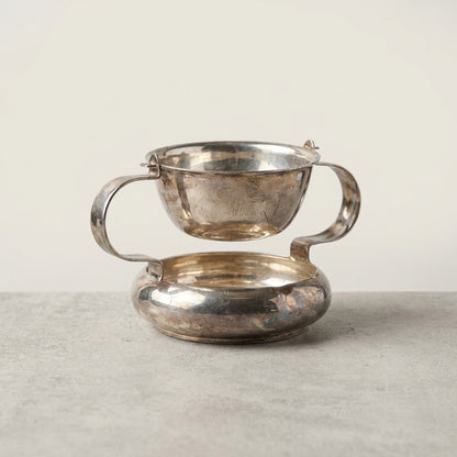 Silver Deco Tilting Tea Strainer