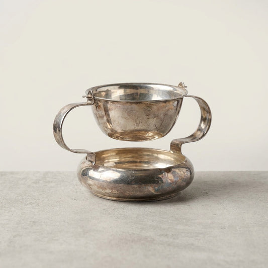 Silver Deco Tilting Tea Strainer
