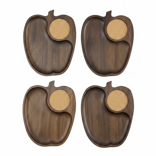 Vintage Wooden Snack Trays