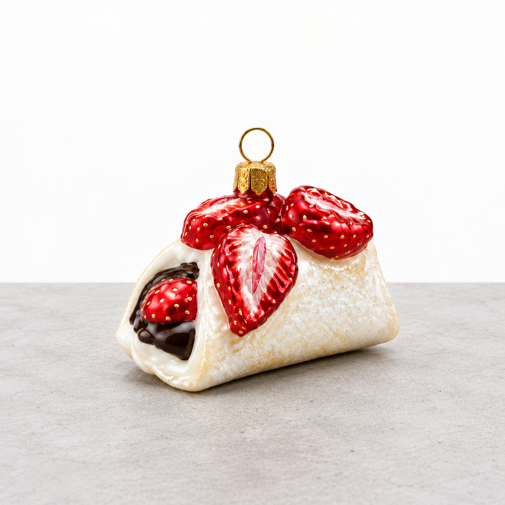 Strawberry Crepe Ornament