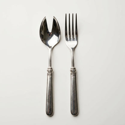 Pewter Salad Serving Set