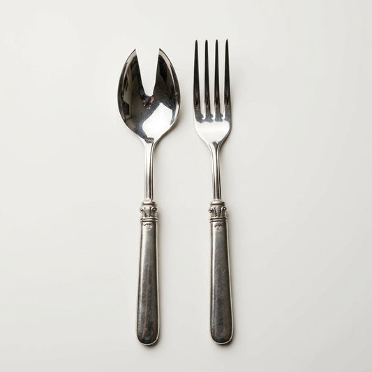 Pewter Salad Serving Set