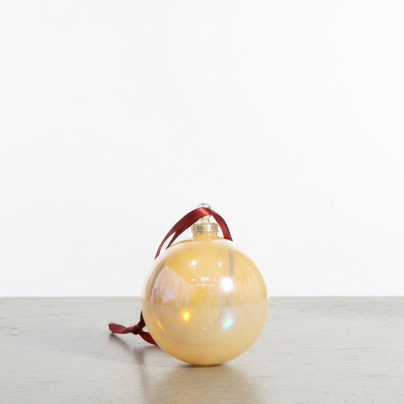 Just Peachy Glass Ornament