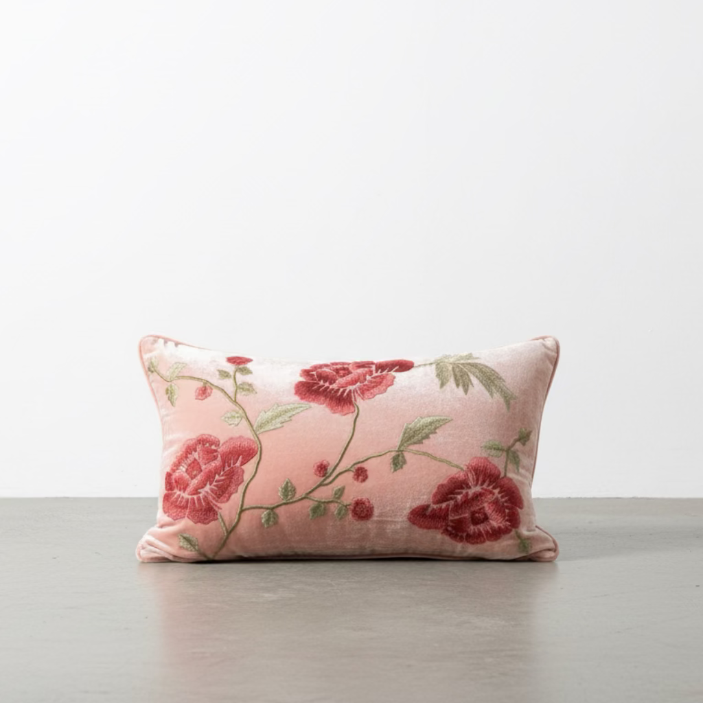 Delia Embroidered Pillow