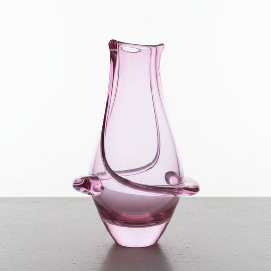 Vintage Pink Murano Glass Vase
