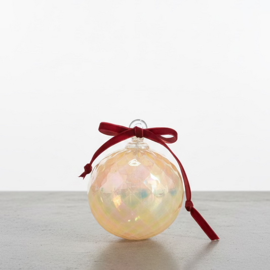 Just Peachy Glass Ornament
