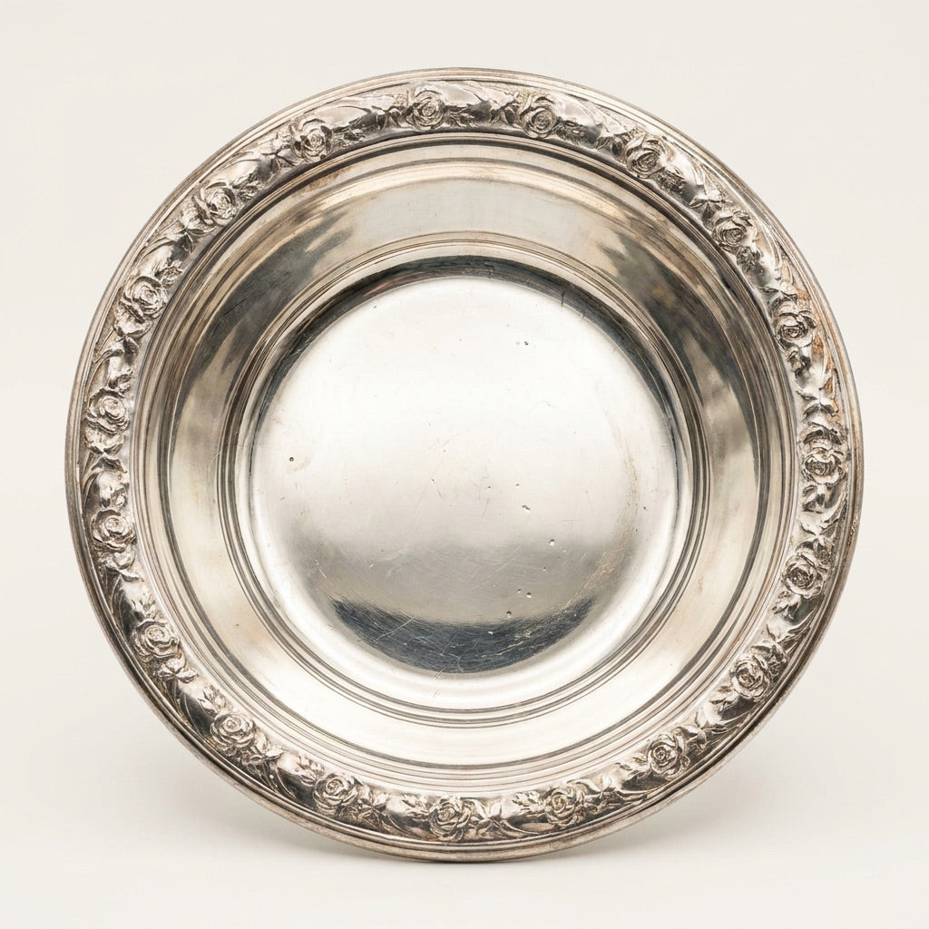 Vintage Silver Rose Bowl