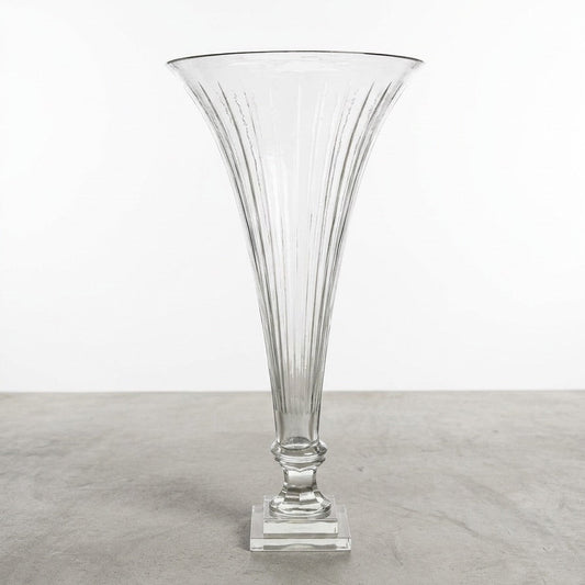 Vertical Cut Trumpet Vase