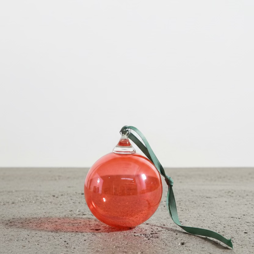 Rainier Chery Glass Ornament