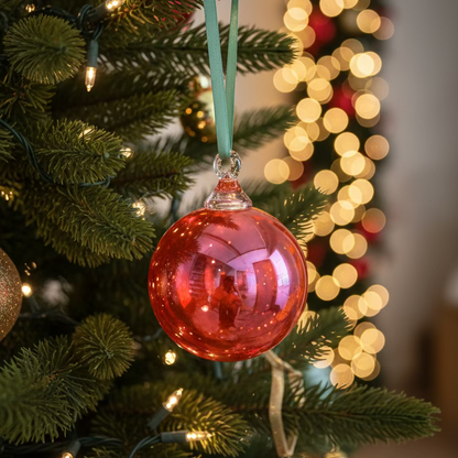 Rainier Chery Glass Ornament