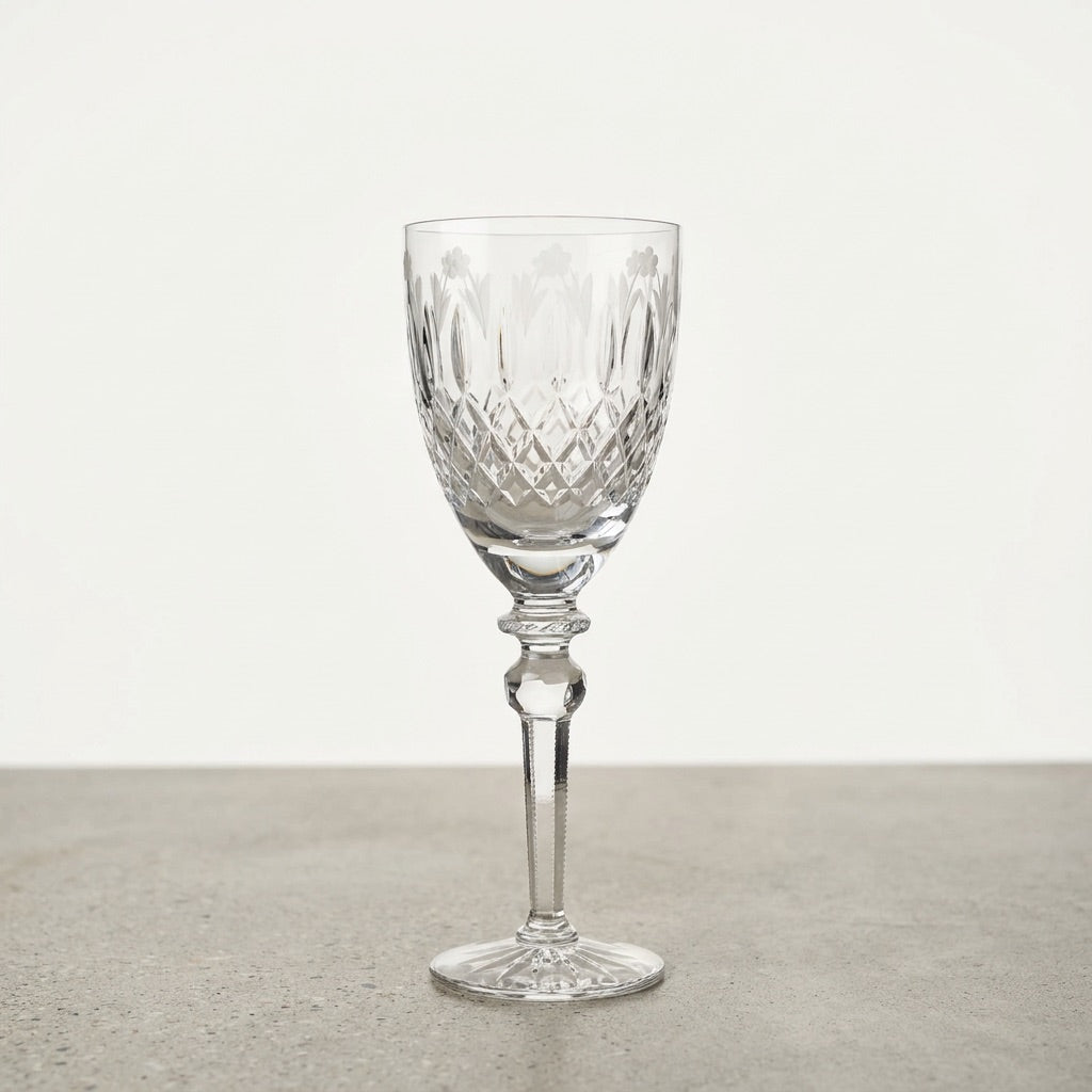 Vintage Crystal Water Goblets