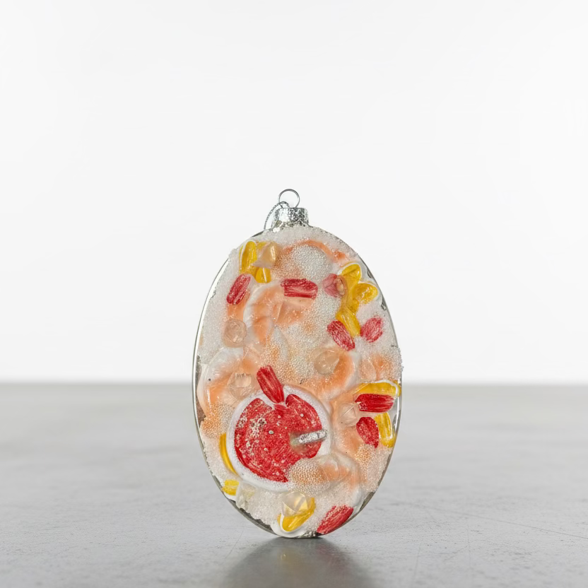 Shrimp Cocktail Plate Ornament