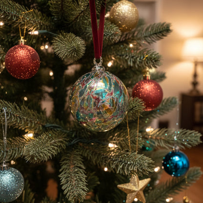Lava Rock Glass Ornament