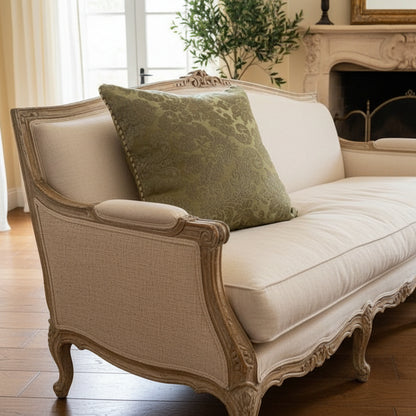 Damask Olive Pillow