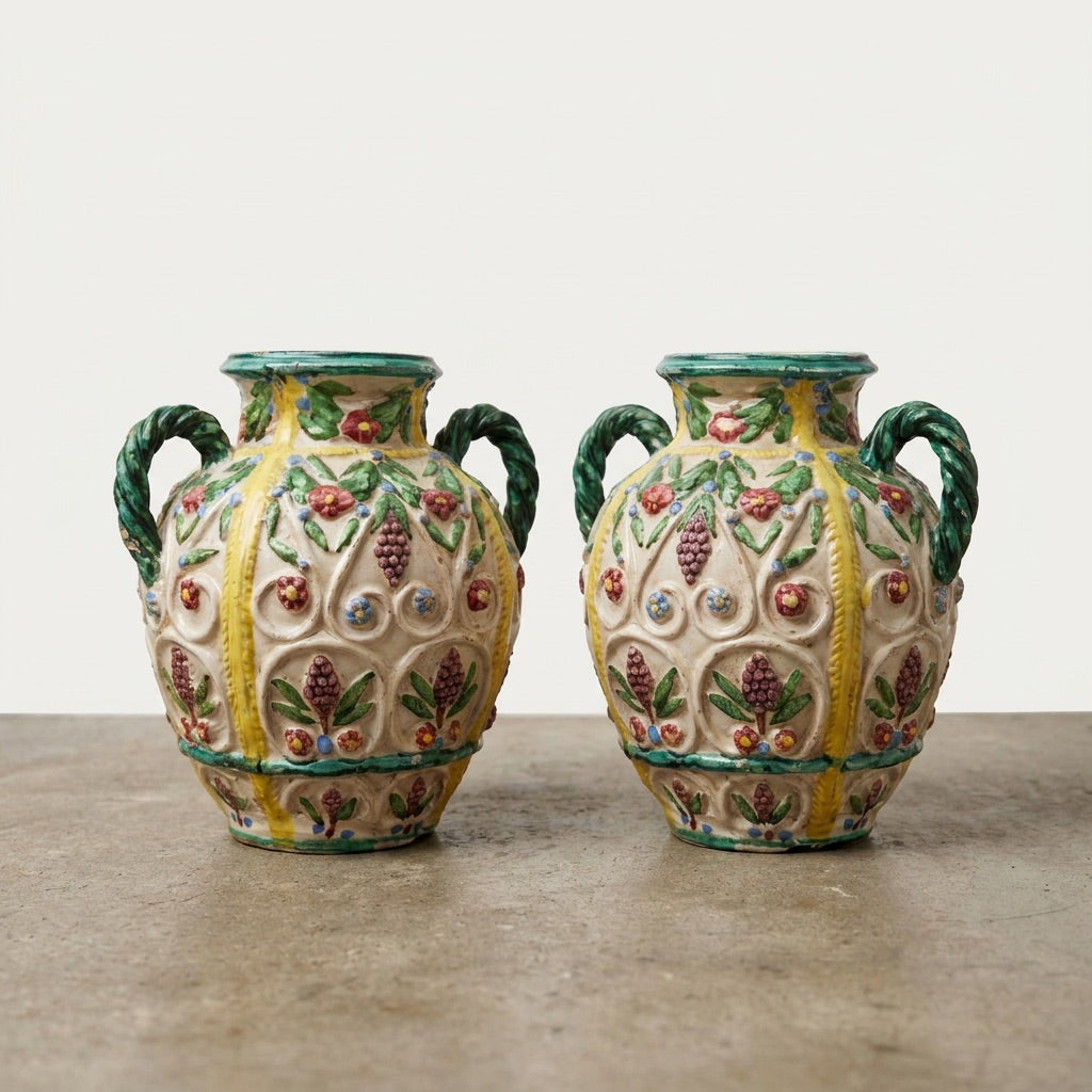 Pair of Vintage Italian Urns