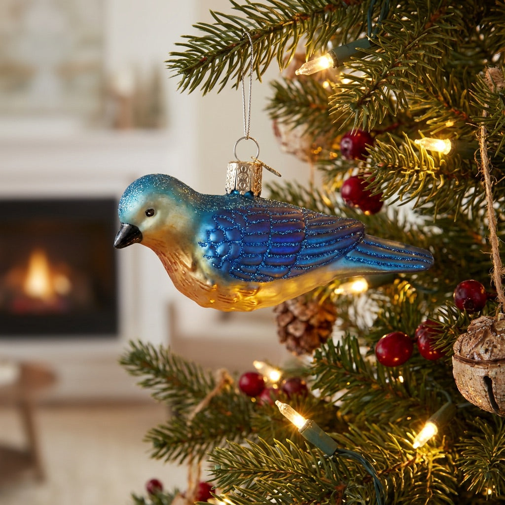 Western Bluebird Ornament