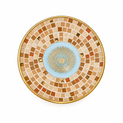 Vintage Mosaic Tile Bowl