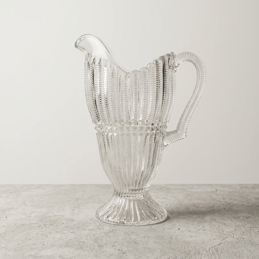 Vintage Crystal Pitcher