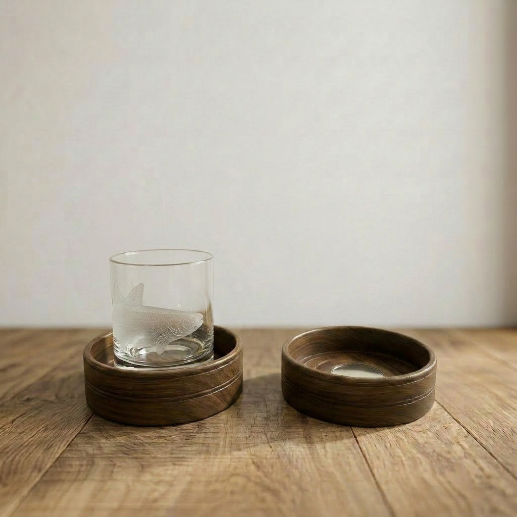 English Coaster - 5 or 6 inch - Sterling Silver or Wood