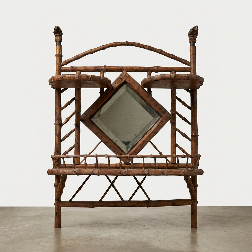 Vintage Bamboo Étagère