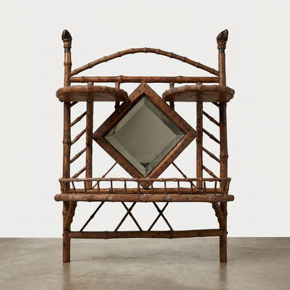 Vintage Bamboo Étagère