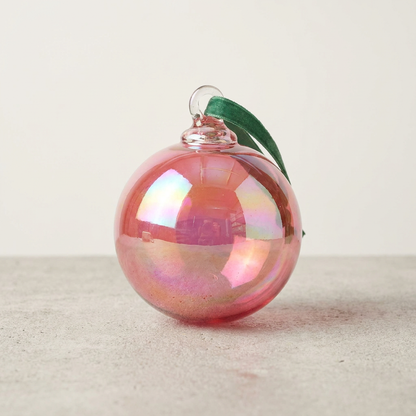 Candy Apple Glass Ornament