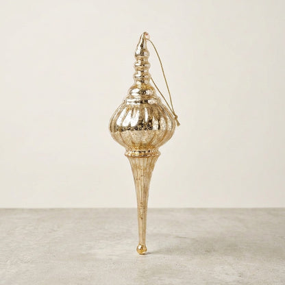 Glass Icicle Dome Ornament