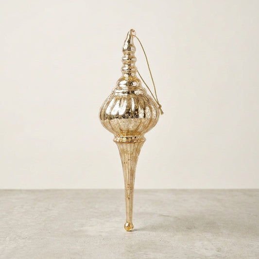 Glass Icicle Dome Ornament