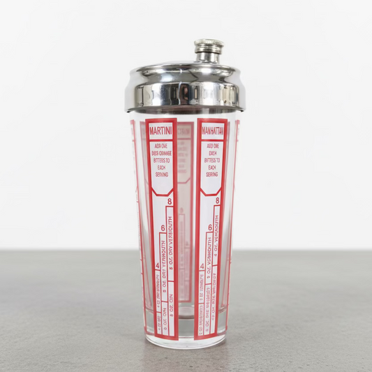 Vintage Cocktail Recipe Shaker