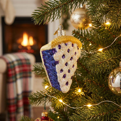 Slice of Blueberry Pie Ornament