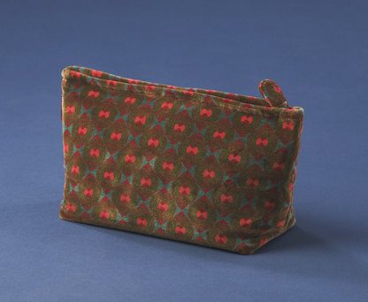 Large Velour Zippered Bag