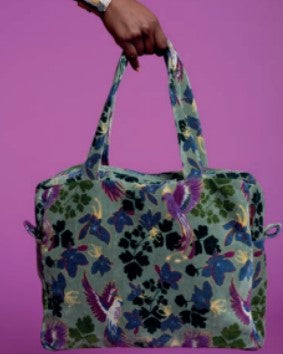 Mini Velour Weekender Bag