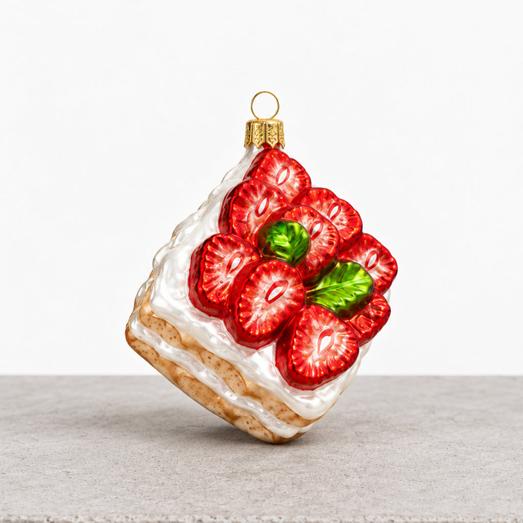 Strawberry Sheet Cake Ornament